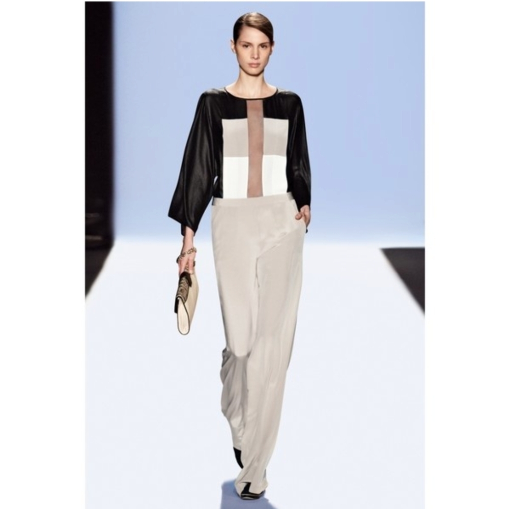 NWT BCBG Maxazria Runway Silk Francis Jumpsuit Sz 2